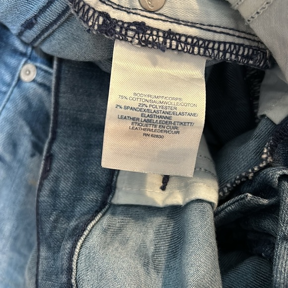 LANDEND WOMEN CHINO JEANS MID RISE BLUE TIE DYE SZ 8 - Picture 9 of 10